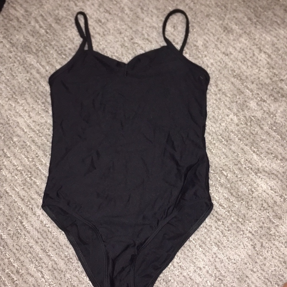Wear Moi girls black leotard